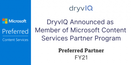 DryvIQ Microsoft Preferred Partner 2021 DryvIQ Microsoft Preferred Partner 2021
