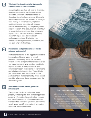 6 Steps to Plan Your Route for SharePoint Migration Whitepaper DryvIQ page 7 6 Steps to Plan Your Route for SharePoint Migration Whitepaper DryvIQ