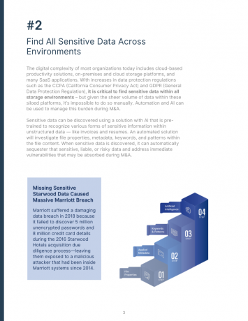 6 Practices to Significantly Reduce Data Risk, Costs, and Time for Mergers and Acquisitions #2 6 Practices to Significantly Reduce Data Risk, Costs, and Time for Mergers and Acquisitions - Page 3